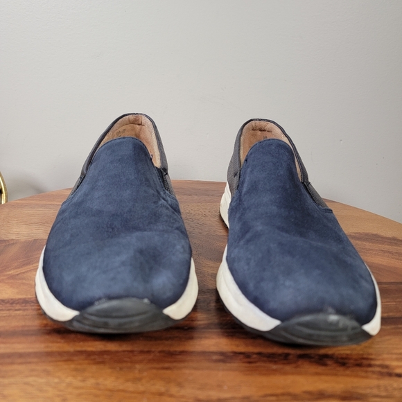 Naturalizer Blue Suede Leather Slip-On Women's Shoes Size 8 Slip On Sneakers - Picture 7 of 15